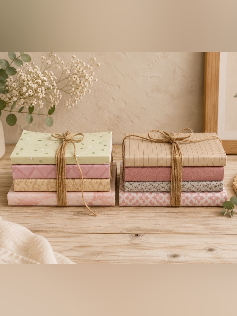 A New Chapter Begins 2 Stacks Of 4 Books Each Baby Bridal Shower Decor